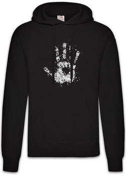 Urban Backwoods Backwoods White Hand II Kapuzenpullover schwarz
