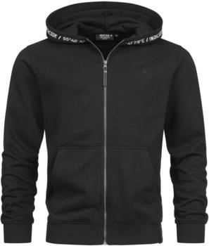 Indicode Sweatjacke 'Mobil' schwarz