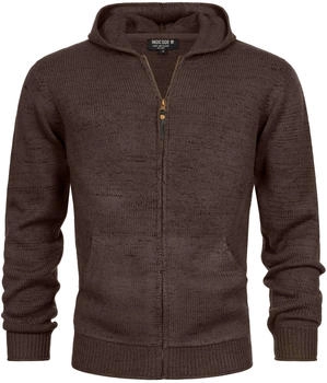 Indicode Strickjacke 'Gage' dunkelbraun