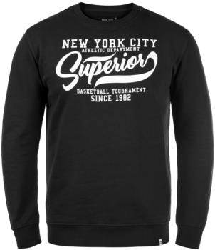 Indicode Sweatshirt 'Galilero' schwarz wei&szlig;