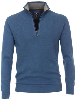 Redmond Casual Troyer Langarm Regular-Fit blau