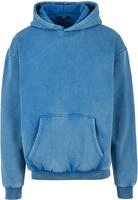 bequemer URBAN CLASSICS Herren Hoodie Taschen Denim 360 g/m2 mit Baumwolle Blau - XXL