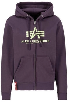 Alpha Industries Sweatjacke neongrün burgund