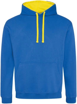Just Hoods by AWDIS Varsity Hoodie Kapuzenpullover königsblau sonnengelb