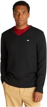 Tommy Hilfiger Slim Essential V-Neck Pullover schwarz