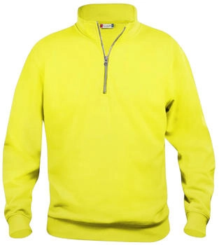 Clique Basic 2-Zip Sweatshirt visibility gelb