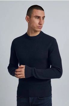 Casual Friday CFKarlo Herren Strickpullover Feinstrick Rundhals Struktur