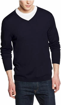 Maerz V-Ausschnitt-Pullover uni regular fit