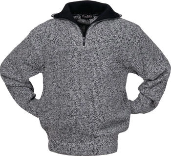 Scheibler Pullover schwarz wei&szlig;-meliert