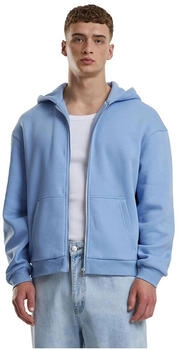 Urban Classics TB7284-Fluffy Zip Hoody Sweatshirt pulverblau