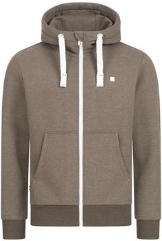 Deproc Kapuzensweatshirt FinnCMYK II weiche Fleecejacke braun