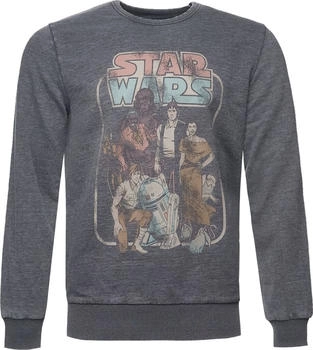 Recovered Sweatshirt 'Star Wars Return Of The Jedi' grau