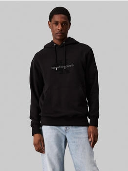 Calvin Klein Monologo Hoodie schwarz