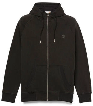 Timberland Brushed Back Full Zip Hoodie schwarz pavement