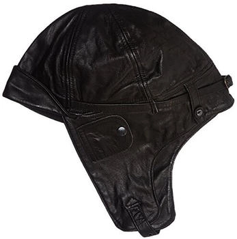 Mil Tec Flight Leather Hood schwarz