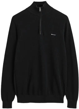 GANT Pique-Strickpullover Zip-Kragen