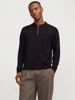 Jack & Jones Polokragenpullover "JJEEMIL KNIT POLO HALF ZIP LS NOOS" mit Polo Kragen