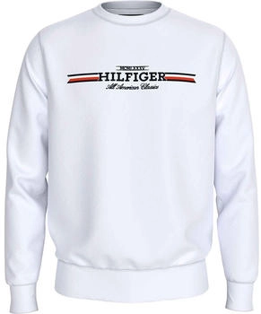 Tommy Hilfiger Sweatshirt 'Stripe' weiß