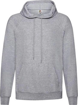 Fruit of the Loom Kapuzensweatshirt Lightweight grau-meliert