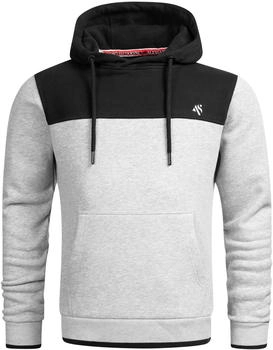 Alessandro Salvarini Sweatshirt 'Duori' hellgrau schwarz