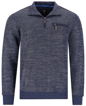 Hajo Sweatshirt Reißverschluss marine mouline