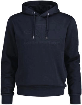 GANT regular tonal shield hoodie logo