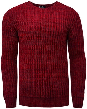 Rusty Neal Pullover im modischen Strick-Design rot