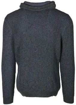 Ragman Strick-Pullover Kragen blau grün