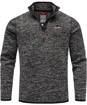 Amaci&Sons AMES Strickfleece Zipper Schwarz