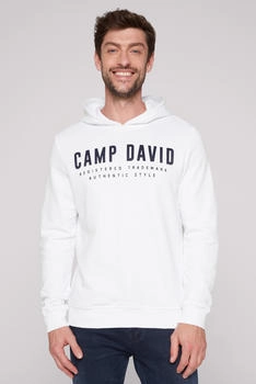 Camp David Kapuzensweatshirt Logo-Print opticwhite
