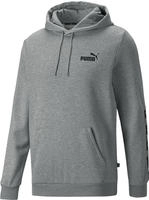 Puma 849040, PUMA Ess+ Metallic Tape Hoodie Herren medium gray heather XL