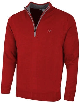 Calvin Klein Baumwollpullover burgundrot
