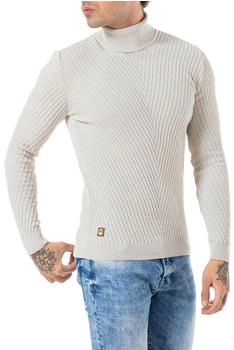 Redbridge Rollkragen Strickpullover Muster stone
