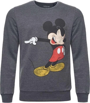 Recovered Sweatshirt 'Disney Pointing Mickey' grau
