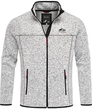Amaci&Sons Fleecejacke HARVEY Strickfleece Grau