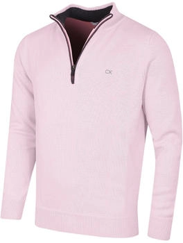 Calvin Klein Zip CK Golfpullover rosa