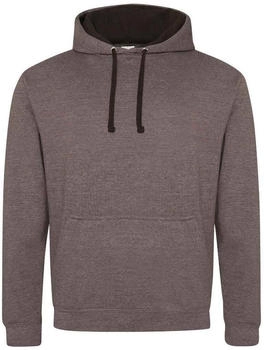 Just Hoods by AWDIS Hoodie Pullover Kapuze kontrast grau schwarz