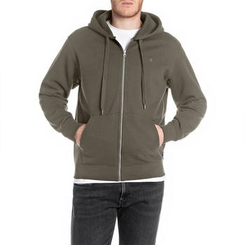 Replay Kapuzensweatjacke mud grün 49337018