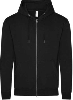 Just Hoods by AWDIS Organisch Cotton Recycled Polyester Reißverschluss Kapuzenpullover