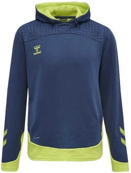 Hummel hmlLEAD Poly Hoody blau schwarz F7642