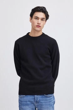 Casual Friday Rundhalspullover bounty knit anthrazit schwarz 194007