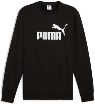 Puma Essentials No Logo French Terry Crew Sweatshirt schwarz