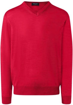 Maerz Pullover V-Ausschnitt Arm flash rot