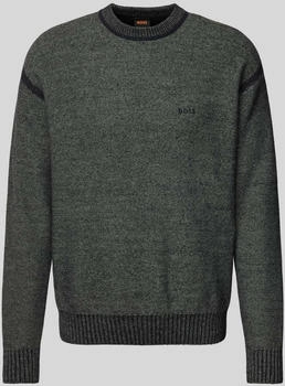 Boss Orange Strickpullover Kluna Logostickerei black001