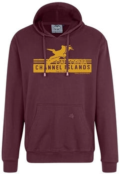 Ahorn Sportswear Kapuzen-Sweatshirt Channel Island orange maroon