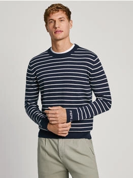 Pepe Jeans New Andre Stripes Strickwaren blau dulwich