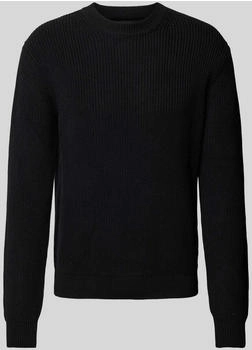 Replay Strickpullover Label-Detail schwarz