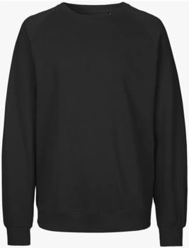 Neutral Rundhalspullover Bio-Unisex-Sweatshirt schwarz