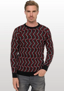 Rusty Neal Pullover tollem Design schwarz