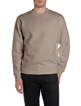 Replay Sweatshirt V-Einsatz stone